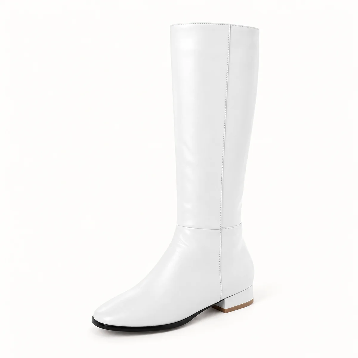 bottes femme blanches fourrees a talon 44598 10a vue principale