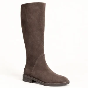 bottes femme marron a zip et finition 44599 10a vue principale