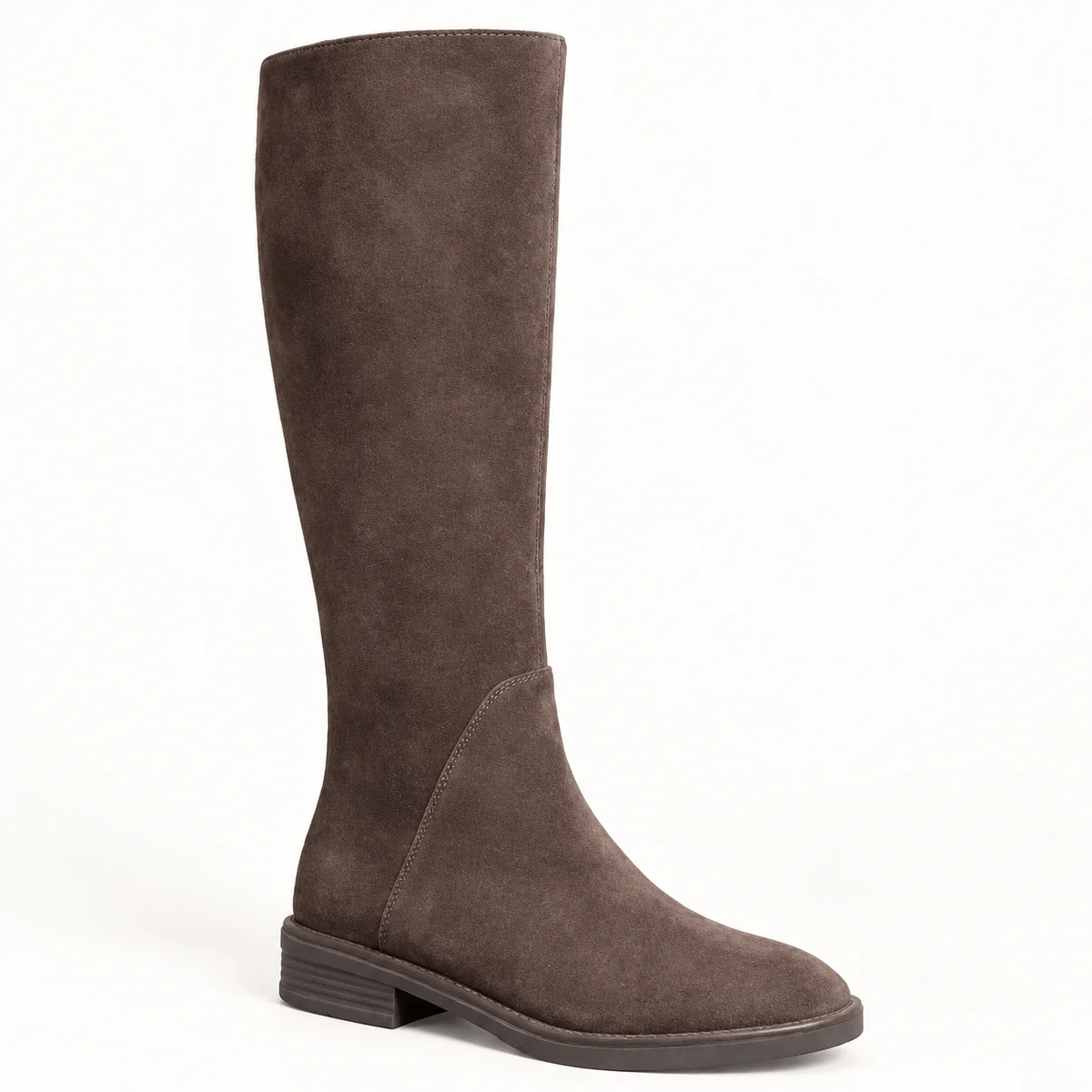 bottes femme marron a zip et finition 44599 10a vue principale