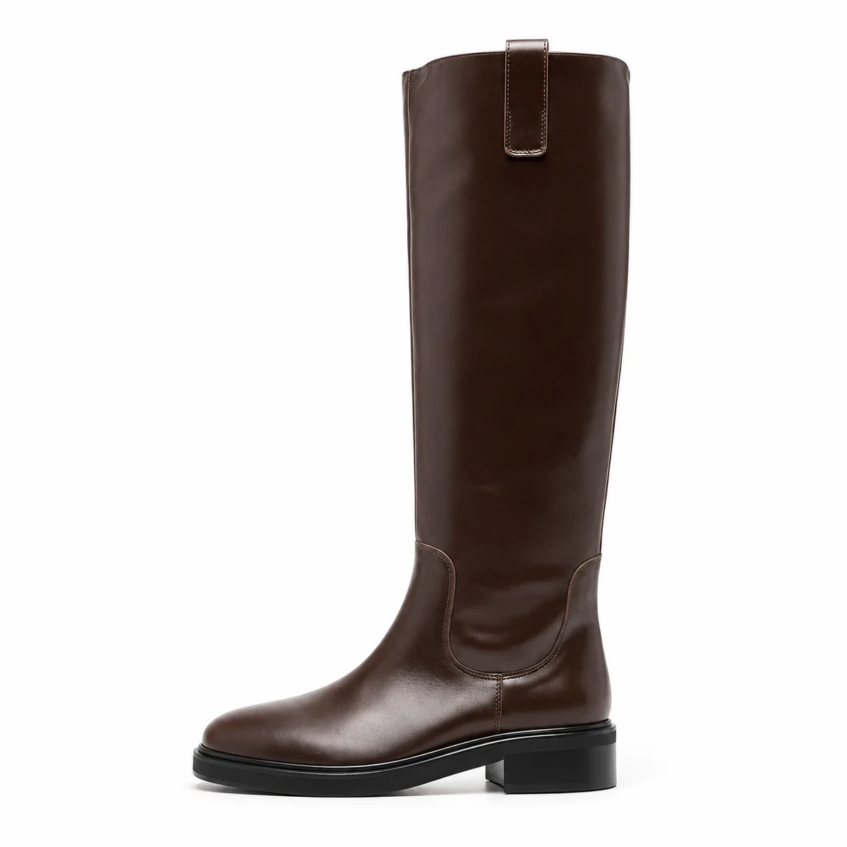 Bottes femme marron foncé avec petit talon confortables pour l automne