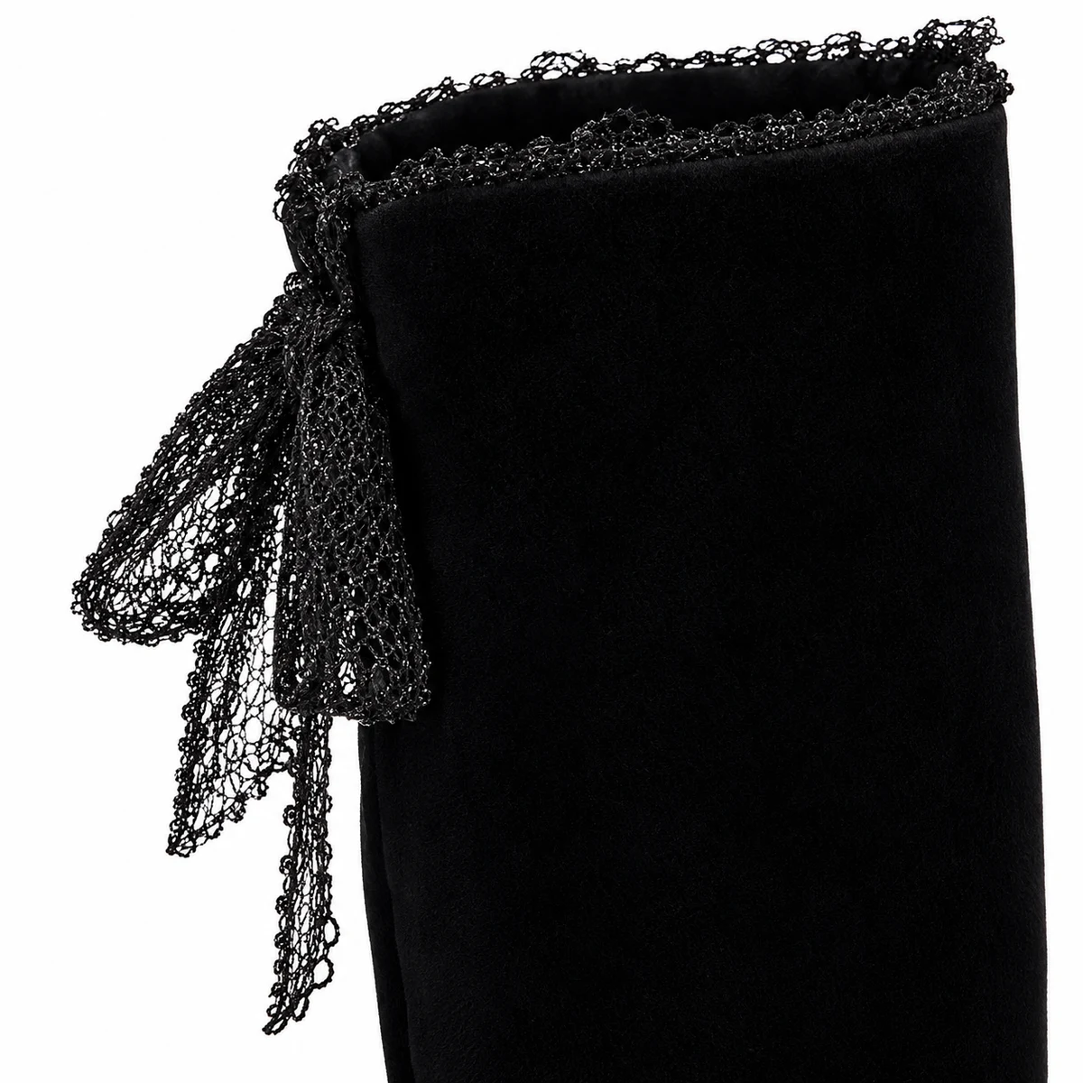 Bottes femme noires fourrées à plateforme et talon haut – Image 4