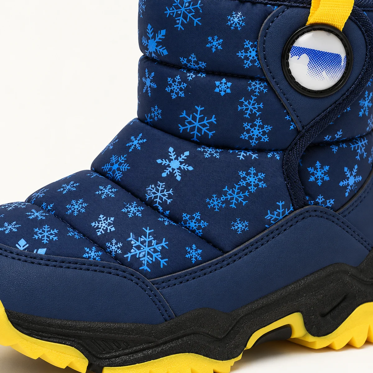 bottes fille bleues doublees en peluch 44509 11a detail