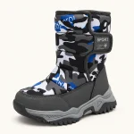 bottes fille grises fourrees a motif c 44529 11b vue principale