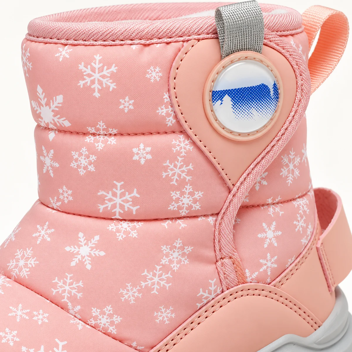 bottes fille orange doublees en peluch 44508 11a detail