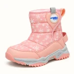 bottes fille orange doublees en peluch 44508 11a vue principale