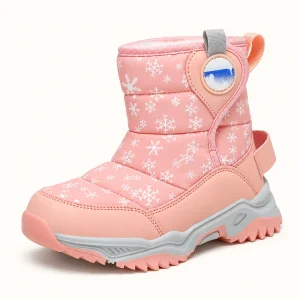 bottes fille orange doublees en peluch 44508 11a vue principale