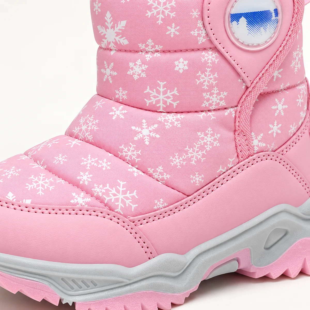 bottes fille roses doublees en peluche 44511 11a detail