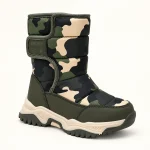 bottes fille vert kaki fourrees a moti 44532 11b vue principale