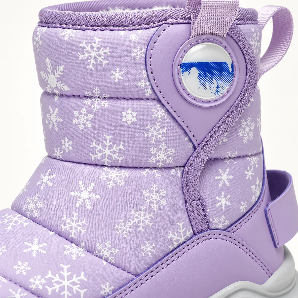 bottes fille violettes doublees en pel 44510 11a detail