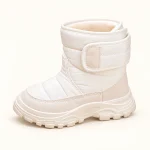 bottes garcon blanches en textile 44701 10b vue principale