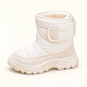 bottes garcon blanches en textile 44701 10b vue principale
