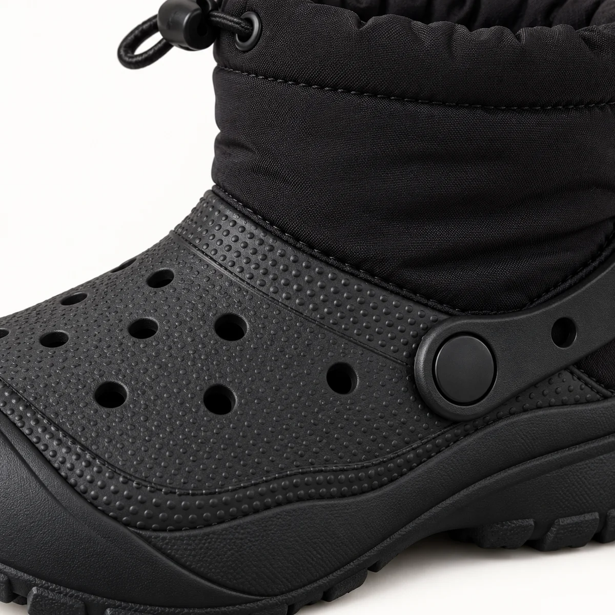 Chaussures garçon noires confortables avec zip et tige matelassée hiver