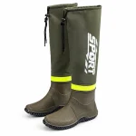Bottes homme hautes à bandes contrastantes et cordon