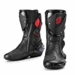 Bottes montantes noires avec détails graphiques pour style urbain