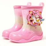 Bottes de pluie fille pailletées à motif lapin