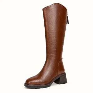 bottes western femme marron doublees d 44600 10b vue principale