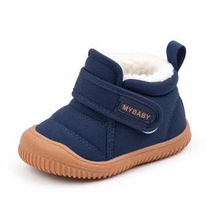 bottines bebe bleues fourrees a scratc 44545 10a vue principale