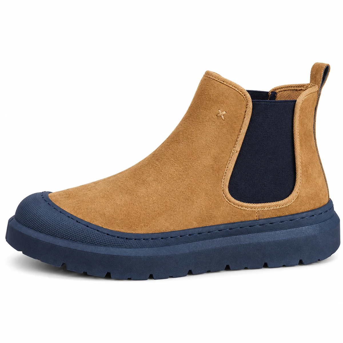 Détail des bottines Chelsea homme avec semelle contrastante fashion