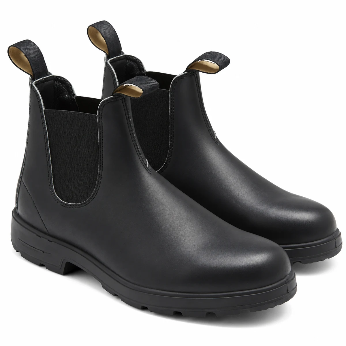Chaussures Chelsea homme noires à double tirette pour style élégant et confortable