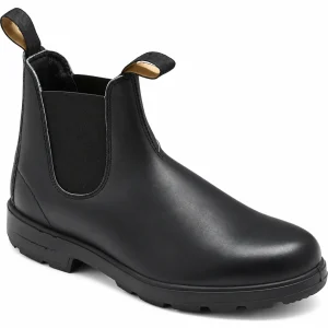 Bottines Chelsea homme noires avec double tirette et semelle antidérapante