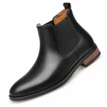 Bottines Chelsea homme noires avec semelle contrastante élégantes