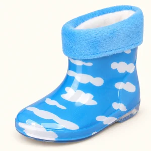 bottines de pluie enfant bleues a nuag 44399 13a vue principale