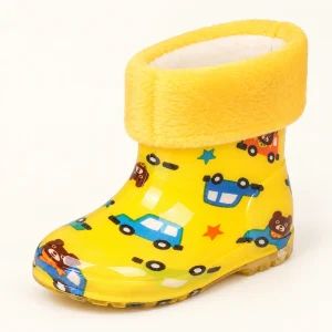 bottines de pluie enfant jaunes a peti 44398 13a vue principale