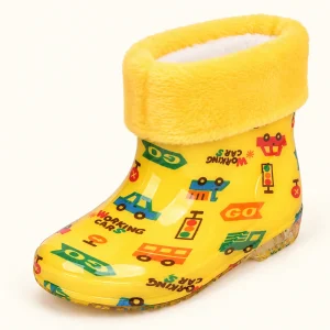 bottines de pluie enfant jaunes a voit 44395 13a vue principale