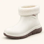 bottines de pluie femme blanches fourr 44465 12b vue principale