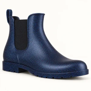 bottines de pluie femme bleues etoilee 44481 11a vue principale