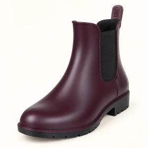 bottines de pluie femme bordeaux style 44482 12b vue principale