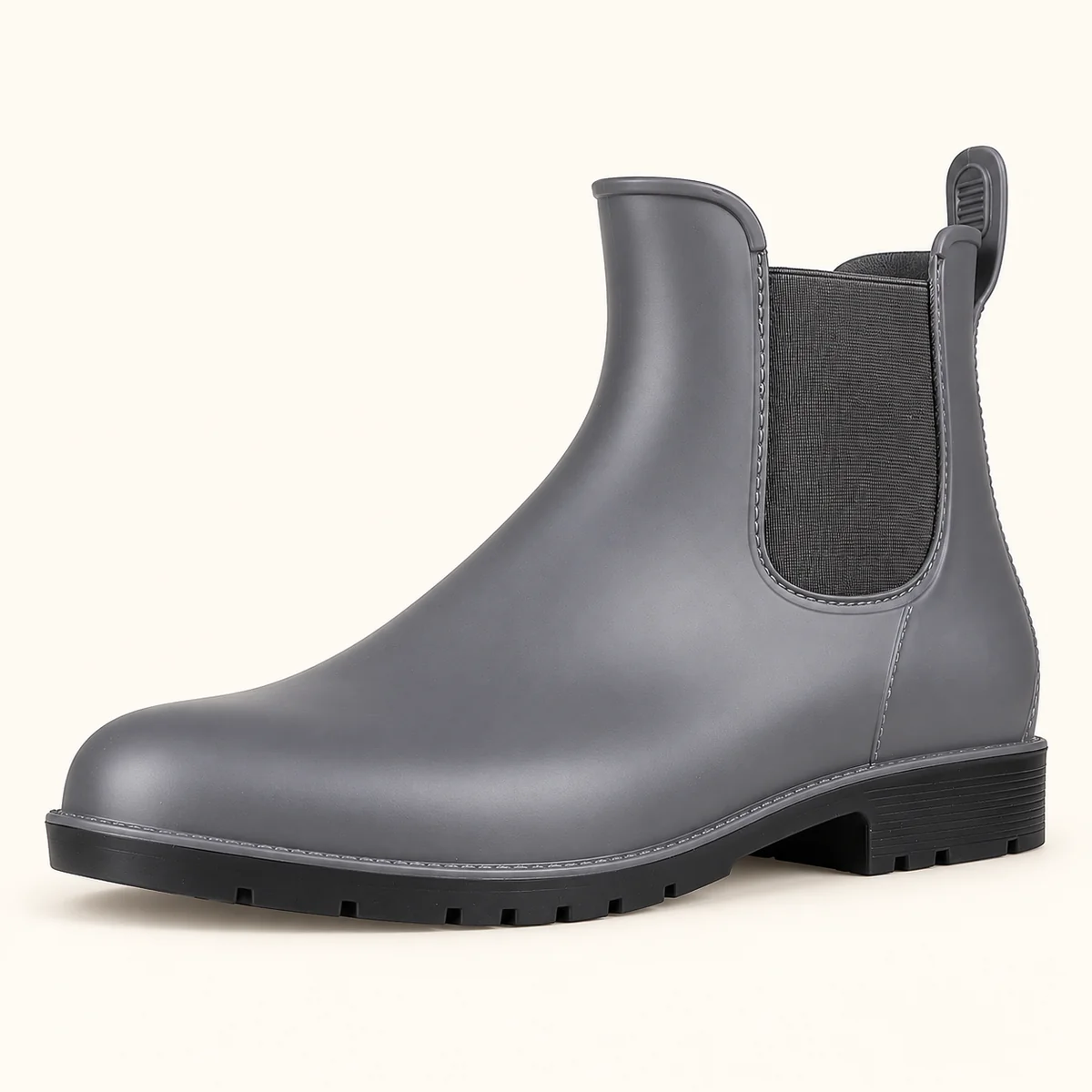bottines de pluie femme grises style c 44478 12b vue principale