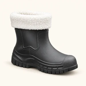 bottines de pluie femme noires fourree 44466 12b vue principale
