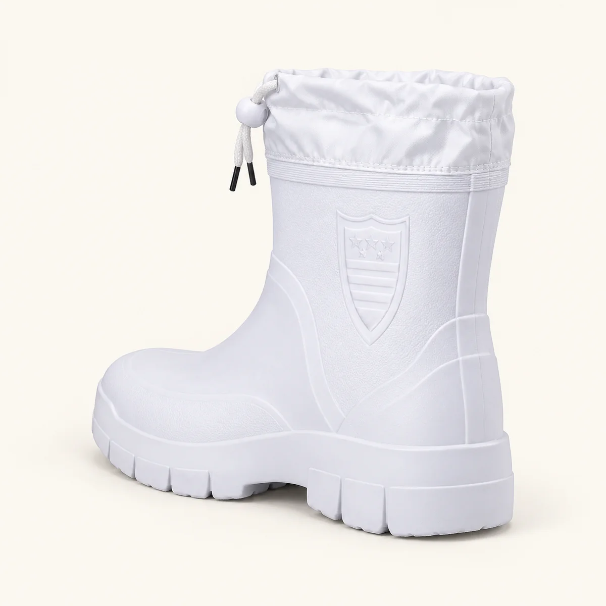 bottines de pluie homme blanches fourr 44484 11a vue arriere