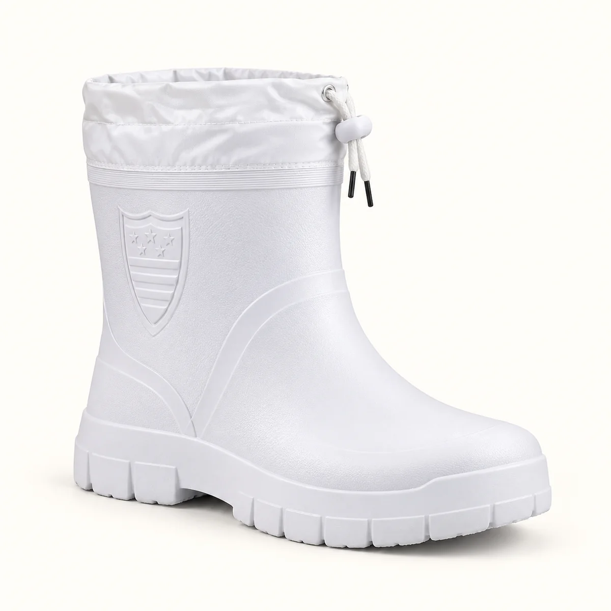 bottines de pluie homme blanches fourr 44484 11a vue principale