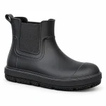 Bottines de pluie homme en PVC avec col souple pour protection contre l'humidité