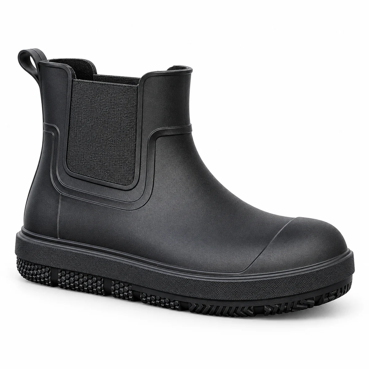 Bottines de pluie homme en PVC avec col souple pour protection contre l'humidité