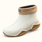 bottines de pluie mixtes beiges fourre 44471 12b vue principale