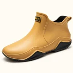 bottines de pluie mixtes marron en pvc 44476 12b vue principale