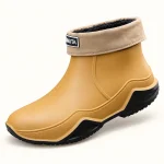 bottines de pluie mixtes marron fourre 44472 12b vue principale