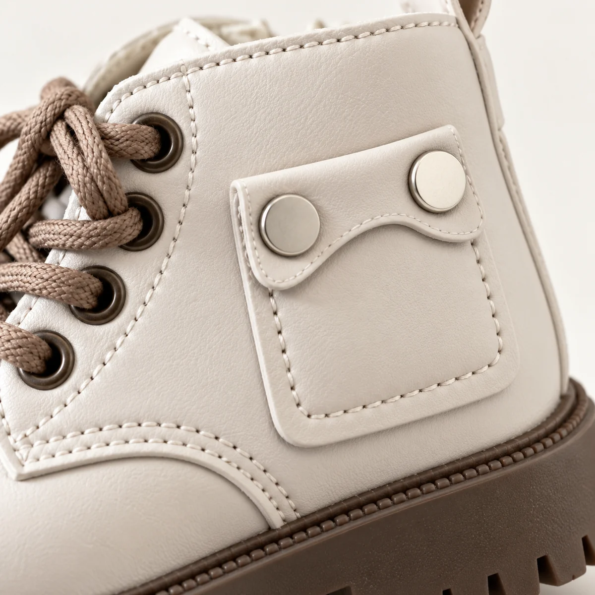 bottines enfant blanches a zip et lace 44552 10a detail