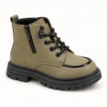 bottines enfant vert militaire a zip 44546 10a vue principale