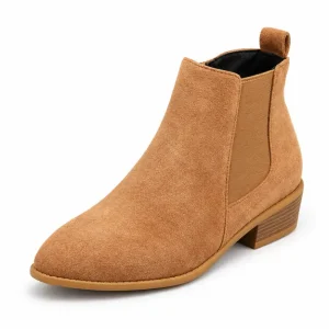 Bottines femme compensées kaki avec fermeture zippée élégantes