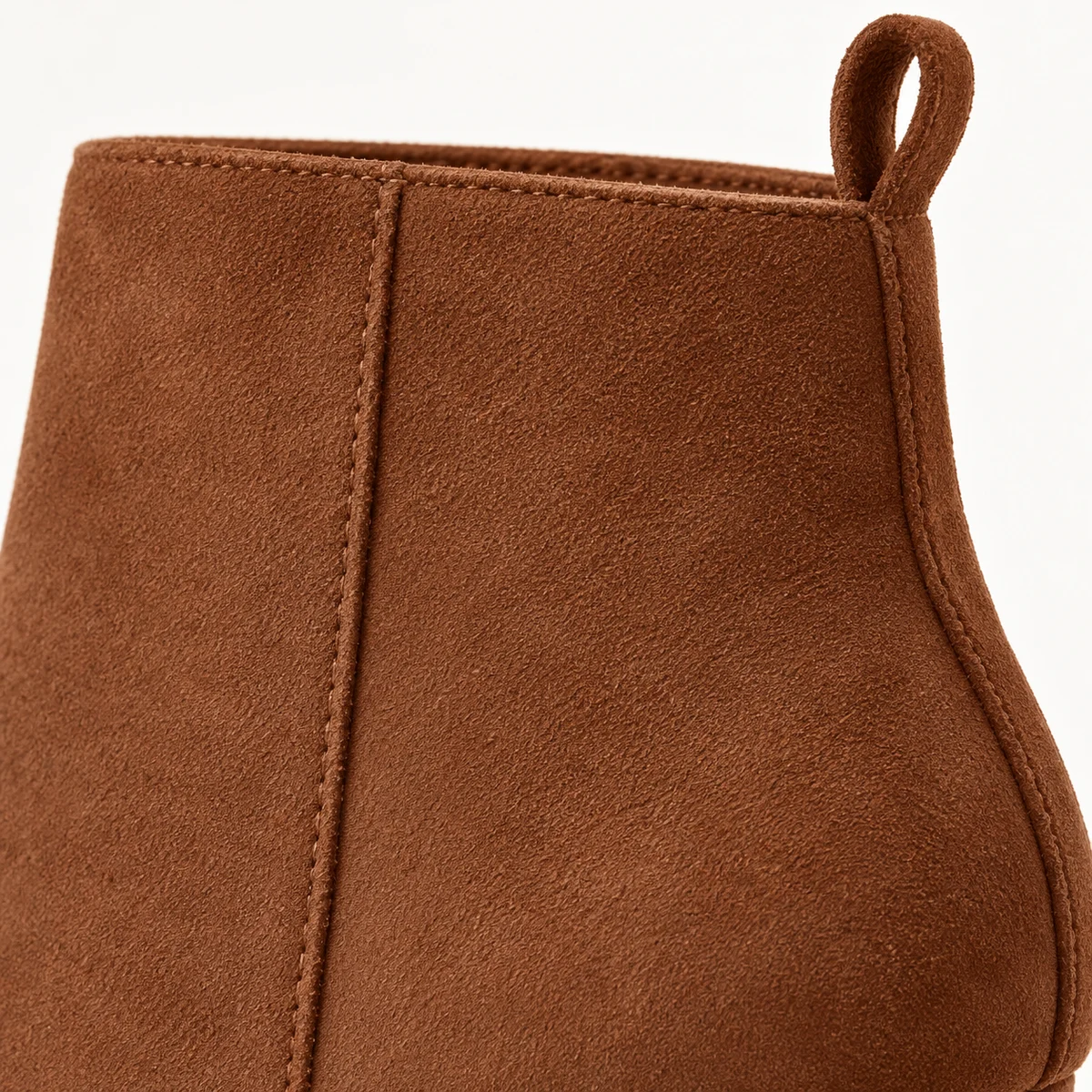 Mode confortable avec bottines marron femme à plateforme et talon rond