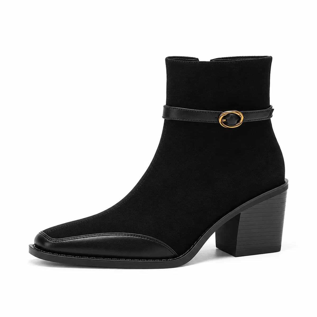 Bottines à bout rond et bride fine pour femme chic