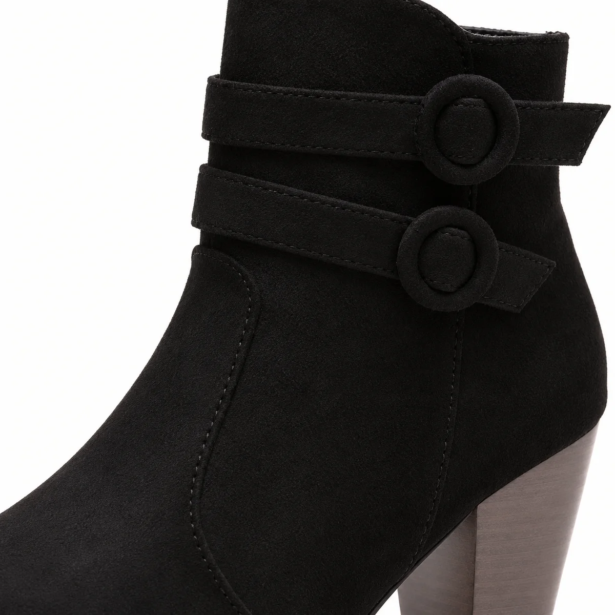 Chaussures femme rétro noires à brides et talon carré sophistiquées