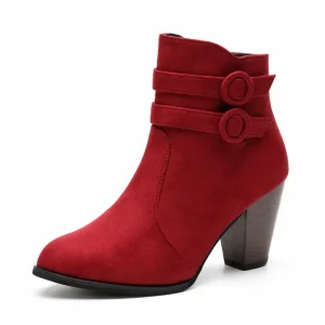 Bottines femme rétro à plateforme bordeaux parfaites pour un style vintage