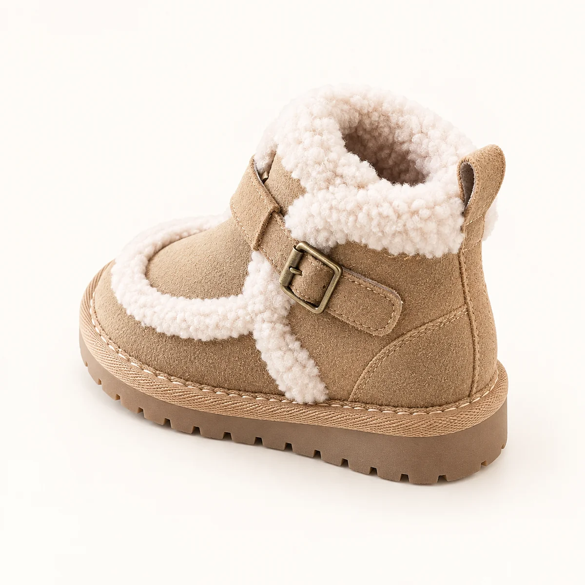 bottines fille abricot fourrees a scra 44500 11a vue arriere