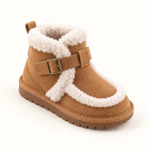 bottines fille camel fourrees a scratc 44501 11a vue principale