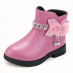 bottines fille lavande a fleur et zip 44540 10a vue principale